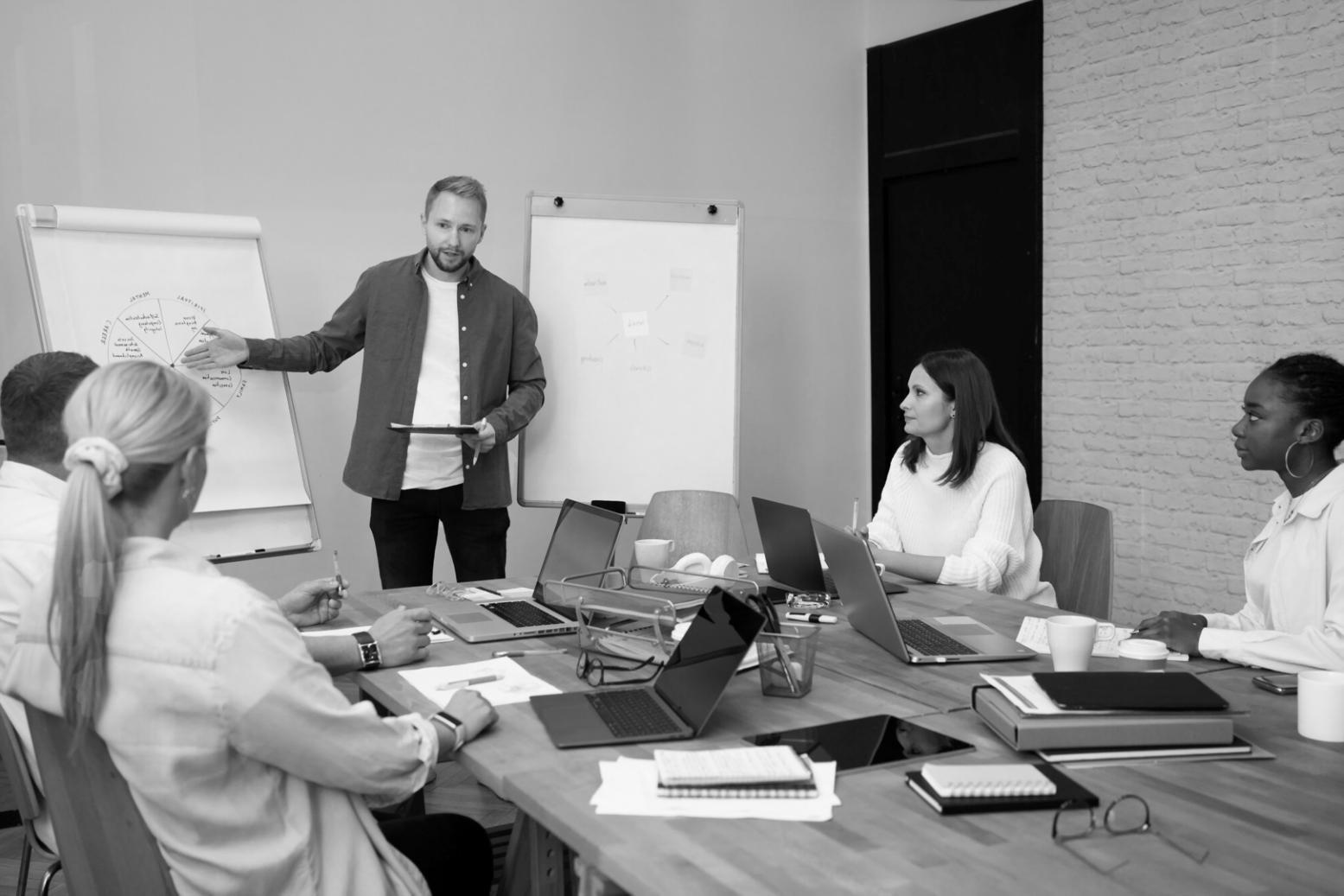 Students engaged in financial modeling workshop